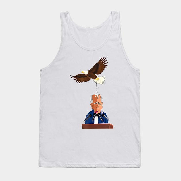 Funny Anti Biden and bird Tank Top by EnarosaLinda XY